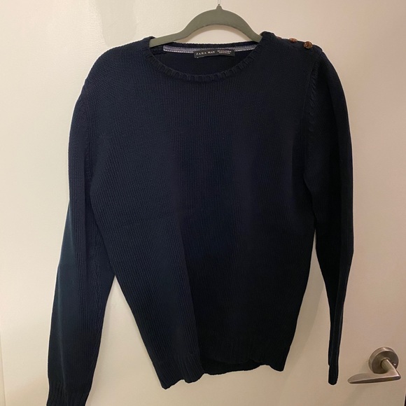 Navy Zara Sweater in Medium - Picture 1 of 3